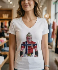 Erling Haaland Kid Buu Norway Football Jersey Dragon Ball Z Majin Mashup Anime Shirt
