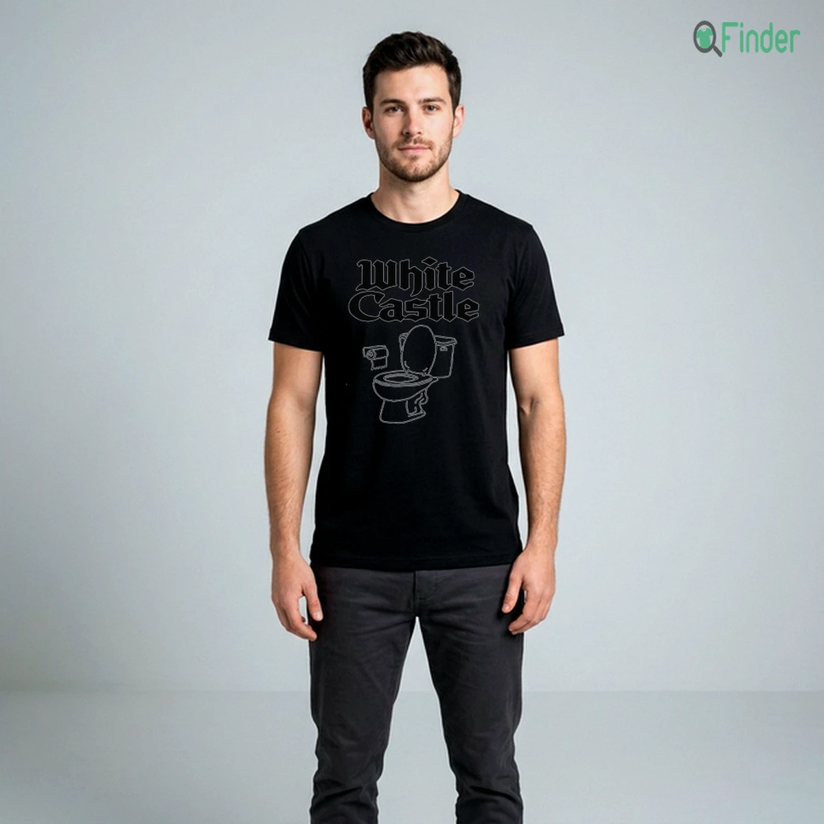 White Castle Toilet Funny Meme Line Art Shirt White Castle Toilet Funny Meme Line Art Shirt