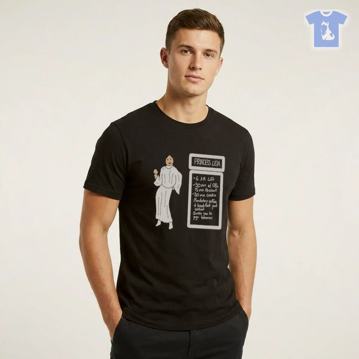 Princess Leia Lifting Dumbbell With Workout Schedule Daily Routine T Shirt Princess Leia Lifting Dumbbell With Workout Schedule Daily Routine T Shirt