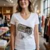 Wojak Holding Custom Ink Brown Approved Stamp Meme Shirt