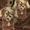 Anime PKM Charizard Japanese Kanji Aesthetic All Over Printed Sweatshirt Hoodie