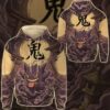 Anime PKM Gengar Japanese Kanji Aesthetic All Over Printed Sweatshirt Hoodie