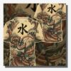 Anime PKM Greninja Japanese Kanji Aesthetic All Over Printed Sweatshirt Hoodie