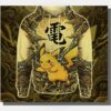 Anime PKM Pikachu Japanese Kanji Aesthetic All Over Printed Sweatshirt Hoodie
