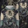 Anime PKM Umbreon Japanese Kanji Aesthetic All Over Printed Sweatshirt Hoodie