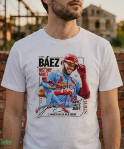 2026 Cardinals Joshua BáEz History Made Shirt Giveaway