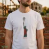 Statue Of Liberty Red Dress Shirt