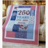 rustic celebration quilted printed blanket personalized name gift for 1
