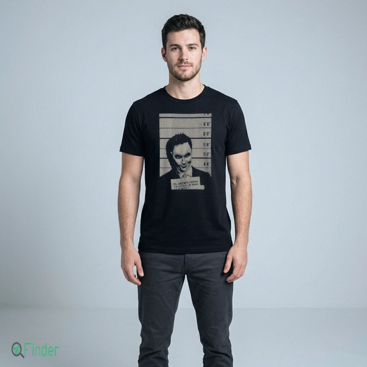 Sheldon Cooper Joker Mugshot Shirt