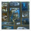 the king of grassland customized blanket gift for wolf lovers 1