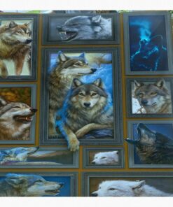 the king of grassland customized blanket gift for wolf lovers 1