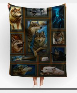 the king of grassland customized blanket gift for wolf lovers 2