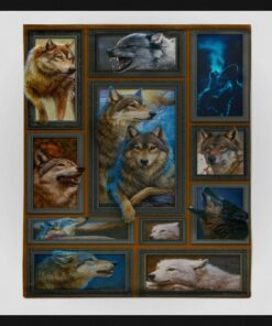 the king of grassland customized blanket gift for wolf lovers 3