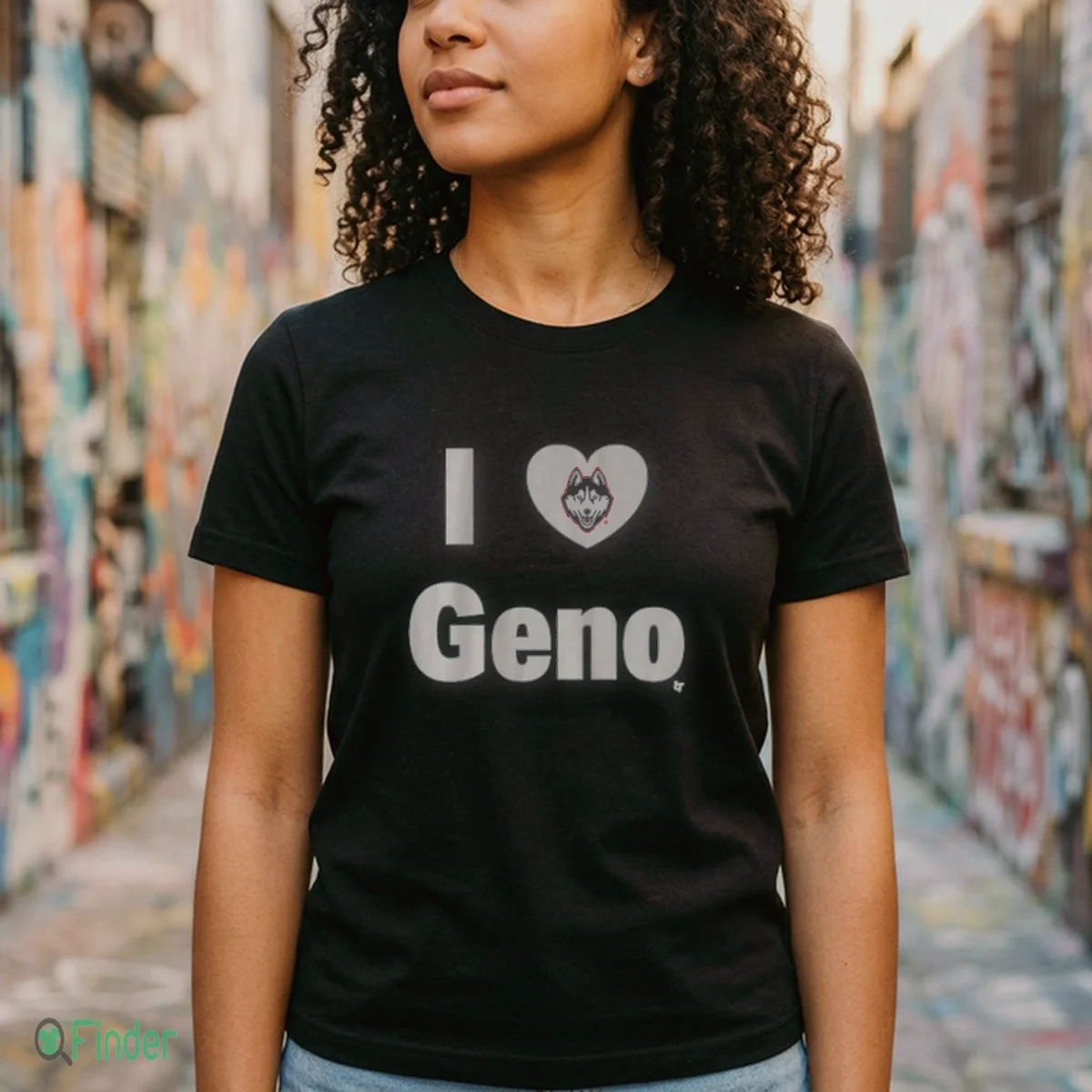 UConn Basketball I Heart Geno T-Shirt Hoodie - Design Preview