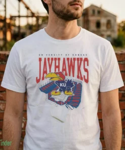 university of kansas booth stadium vintage white t shirt 2