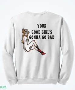 vintage pinup cowgirl your good girls gonna go bad graphic shirt 4