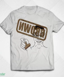 wojak holding custom ink brown approved stamp meme shirt 1