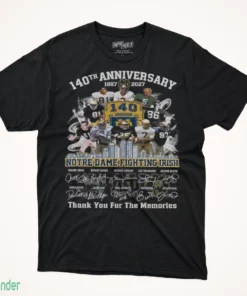 140th anniversary notre dame fighting irish shirt 1