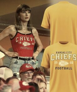 2026 taylor swift x kansas city chiefs gold yellow t shirt 1