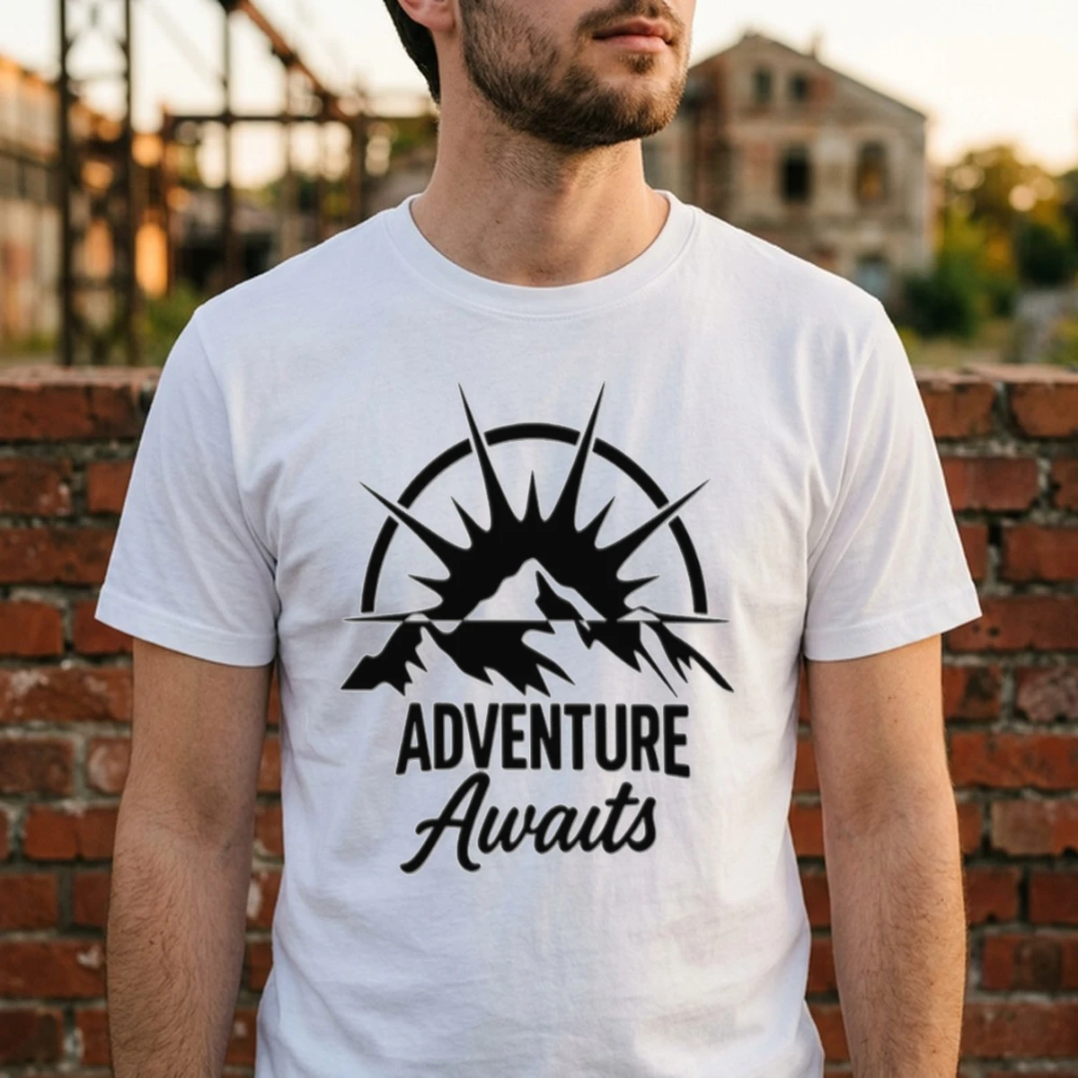 adventure awaits vinyl decal tshirt white male3 adventure awaits vinyl decal tshirt white male3