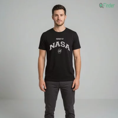 andre wisdom property of nasa black tshirt male 1