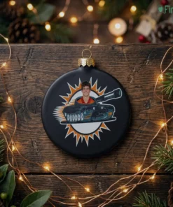 arch manning tank miami dolphins black ornament