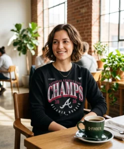 atlanta braves 2026 nl east division champions black sweatshirt artisan cafe