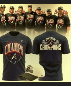 atlanta braves 2026 nl east division champions celebrate t shirt 1