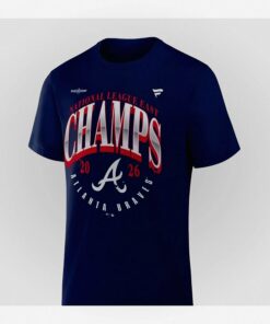 atlanta braves 2026 nl east division champions navy baseball t shirt 2