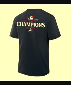atlanta braves 2026 nl east division champions navy baseball t shirt 3