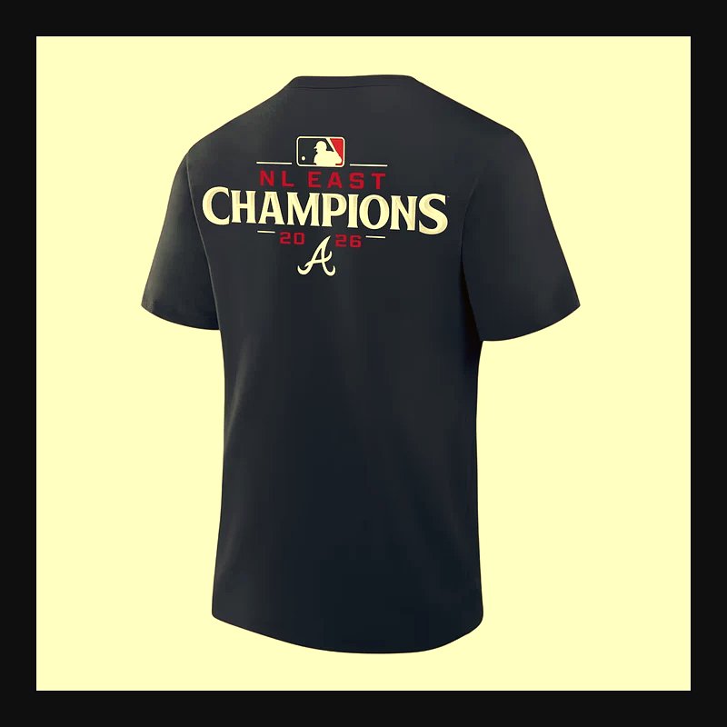 atlanta braves 2026 nl east division champions navy baseball t shirt 3 atlanta braves 2026 nl east division champions navy baseball t shirt 3