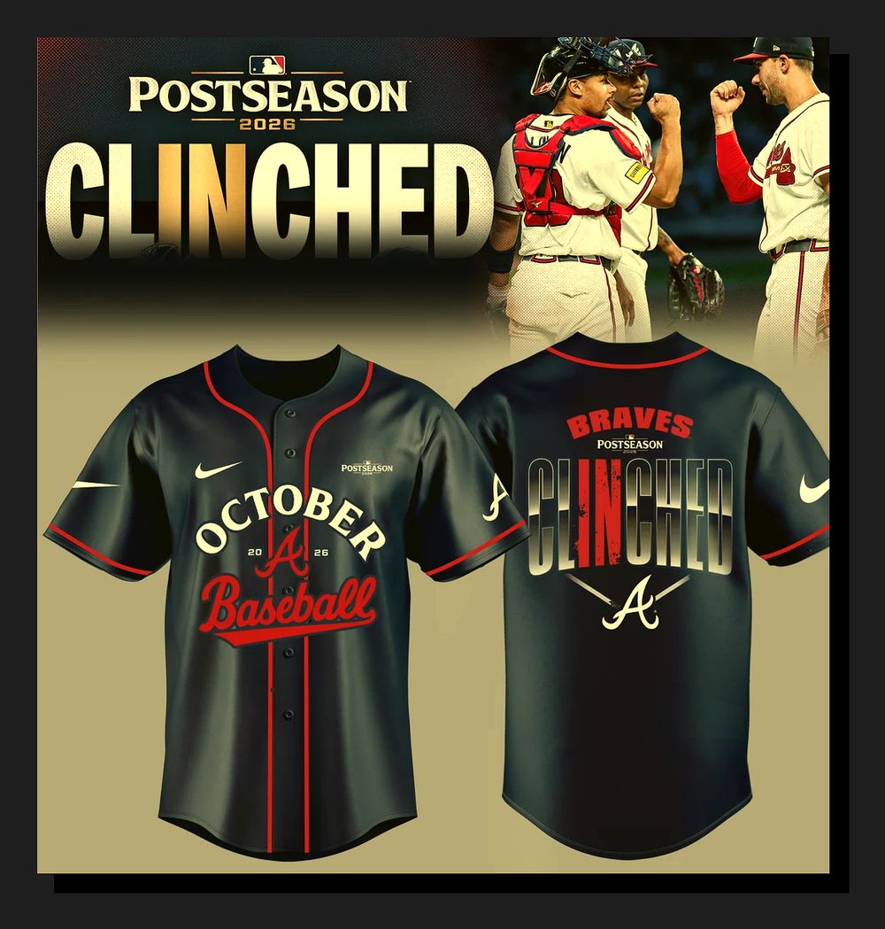 Atlanta Braves Classic Navy Postseason 2026 3D Baseball Jersey - Design Preview