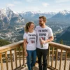 beer hat foam finger i m with stupid shirt custom prints store white tshirt mountain couple