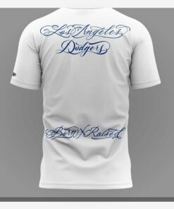 born x raised x los angeles dodgers forever blue streetwear 3d t shirt 3