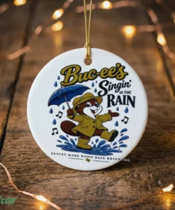 buc ee s singin in the rain snacks make rainy days brighter ornament