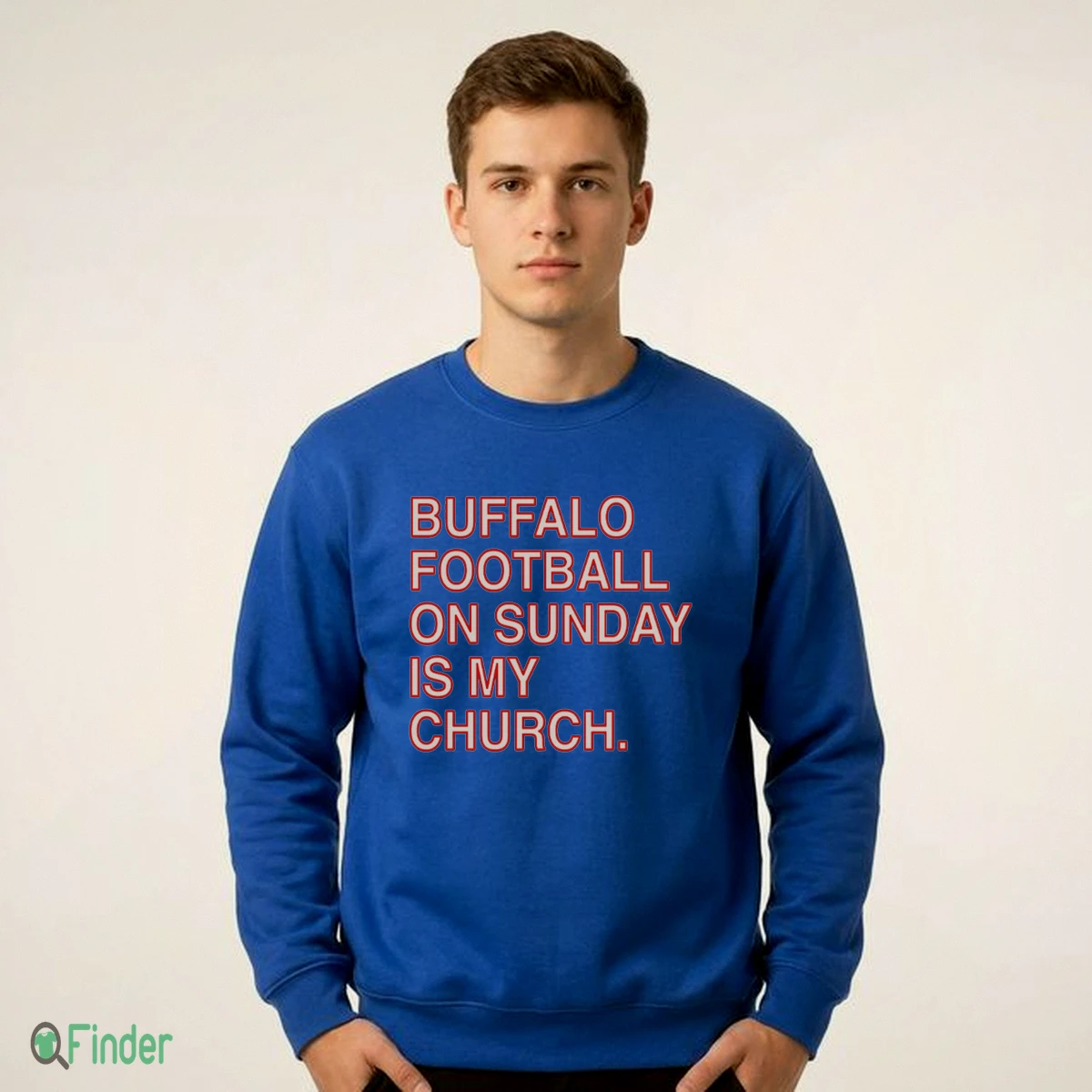 BUFFALO FOOTBALL ON SUNDAY IS MY CHURCH Shirt - Design Preview