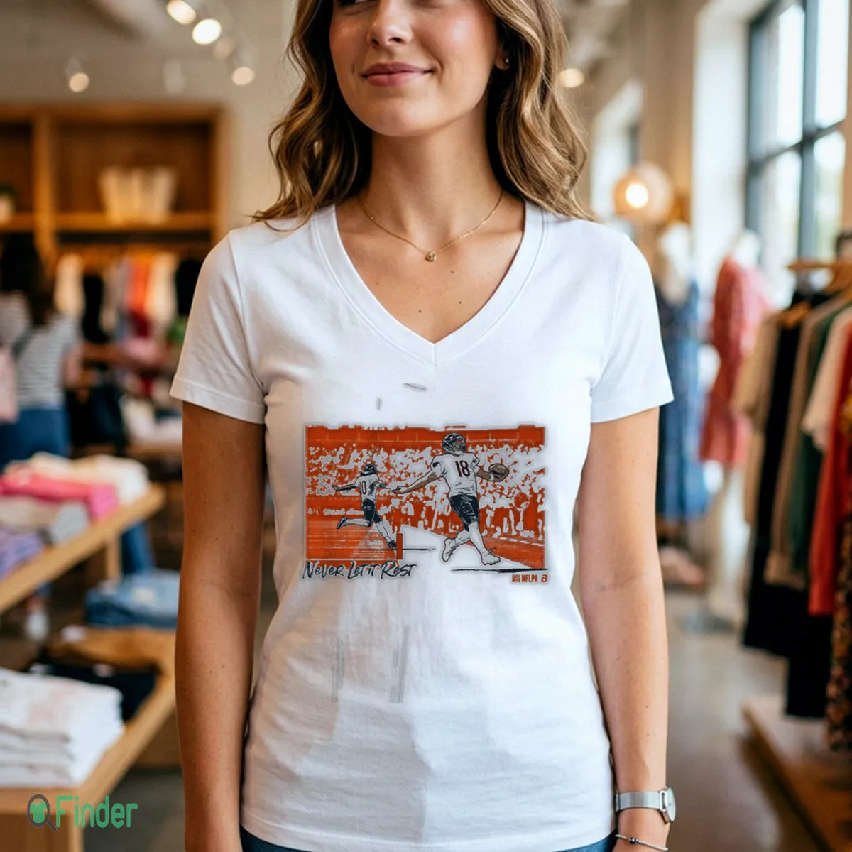 Caleb Williams & Luther Burden III Never Let It Rest Graphic T-Shirt - Design Preview