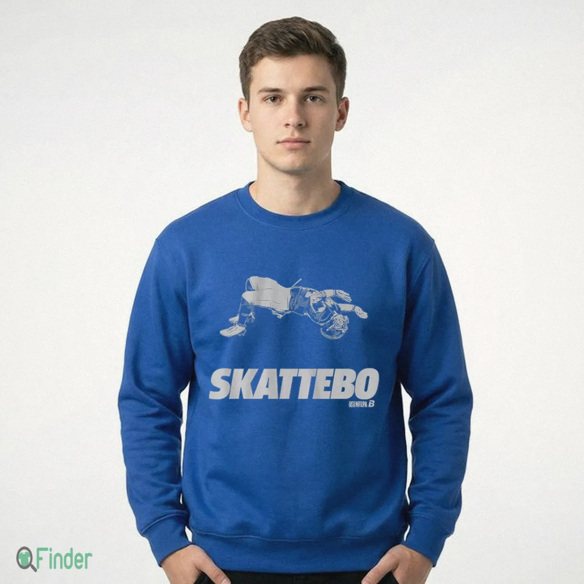 Cam Skattebo Skatt Flip Graphic T-Shirt - Design Preview