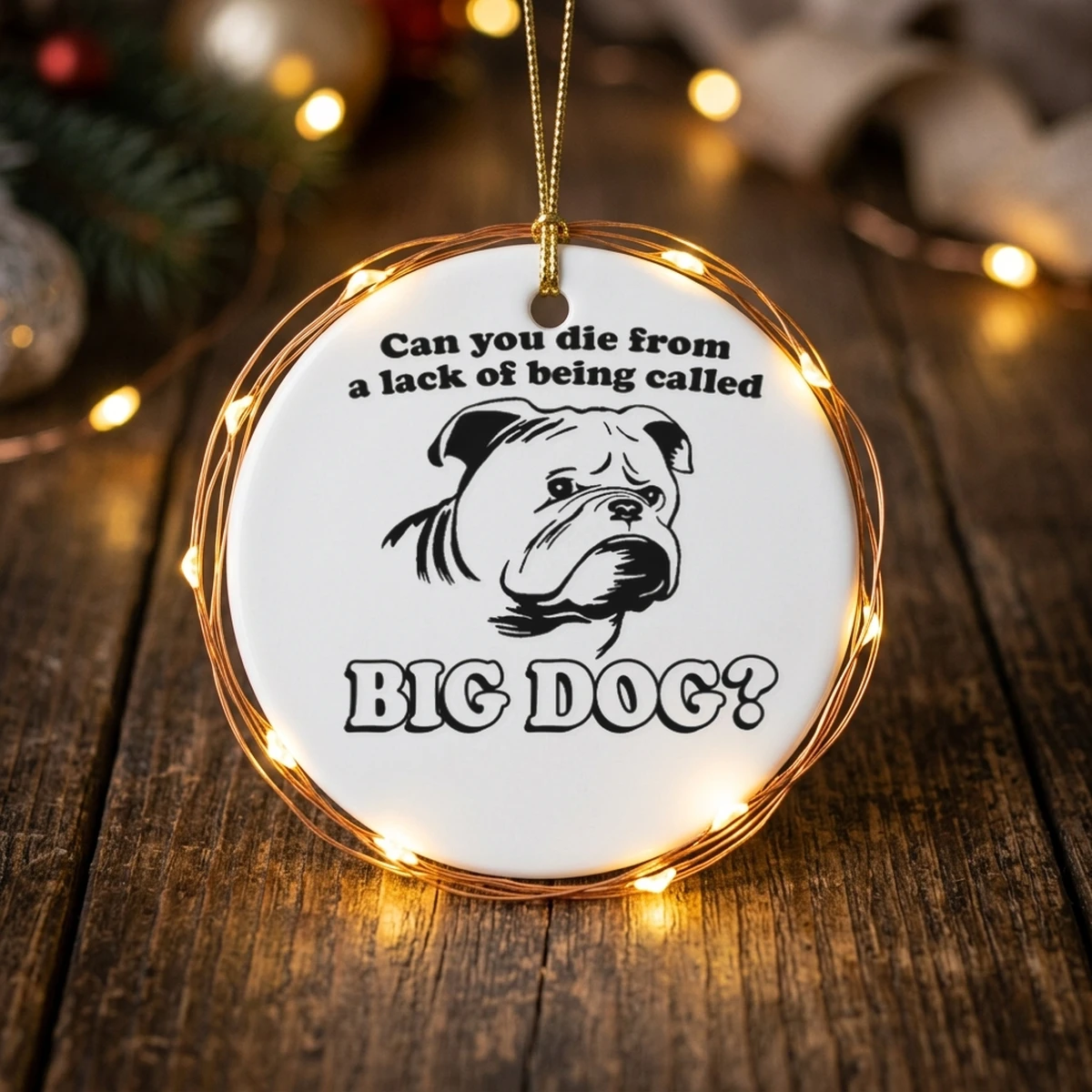 Can You Die From A Lack Of Being Called Big Dog Shirt - Design Preview