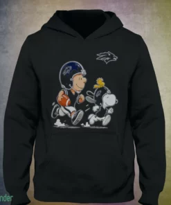 charlie brown woodstock and snoopy wearing nevada wolf pack football 2026 hoodie 1