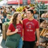chase utley you are the man red tshirt farmers market couple
