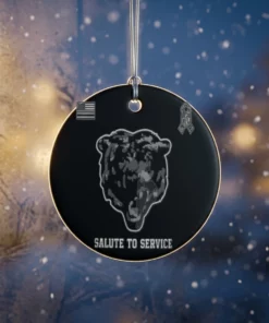 chicago bears nfl 2026 salute to service logo ornament