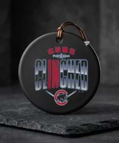 chicago cubs 2026 mlb postseason locker room ceramic ornament