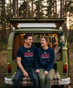 chicago cubs 2026 mlb postseason no time like october blue tshirt campervan tailgate couple