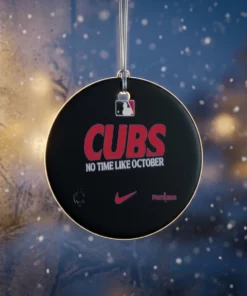 chicago cubs 2026 mlb postseason no time like october ornament