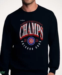 chicago cubs mlb 2026 postseason al central division champions locker r sweatshirt