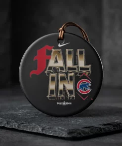 chicago cubs nike 2026 mlb postseason fall in legend ceramic ornament