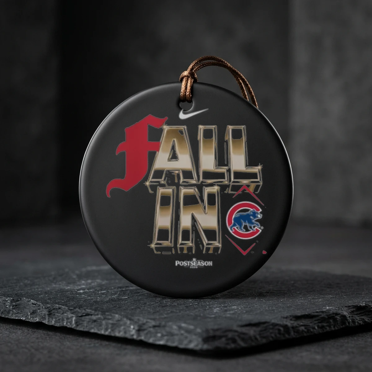 chicago cubs nike 2026 mlb postseason fall in legend ceramic ornament chicago cubs nike 2026 mlb postseason fall in legend ceramic ornament