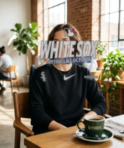 chicago white sox 2026 mlb postseason no time like october black sweatshirt artisan cafe