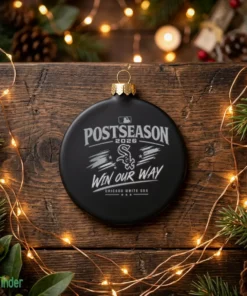 chicago white sox postseason 2026 mlb clinched black ornament